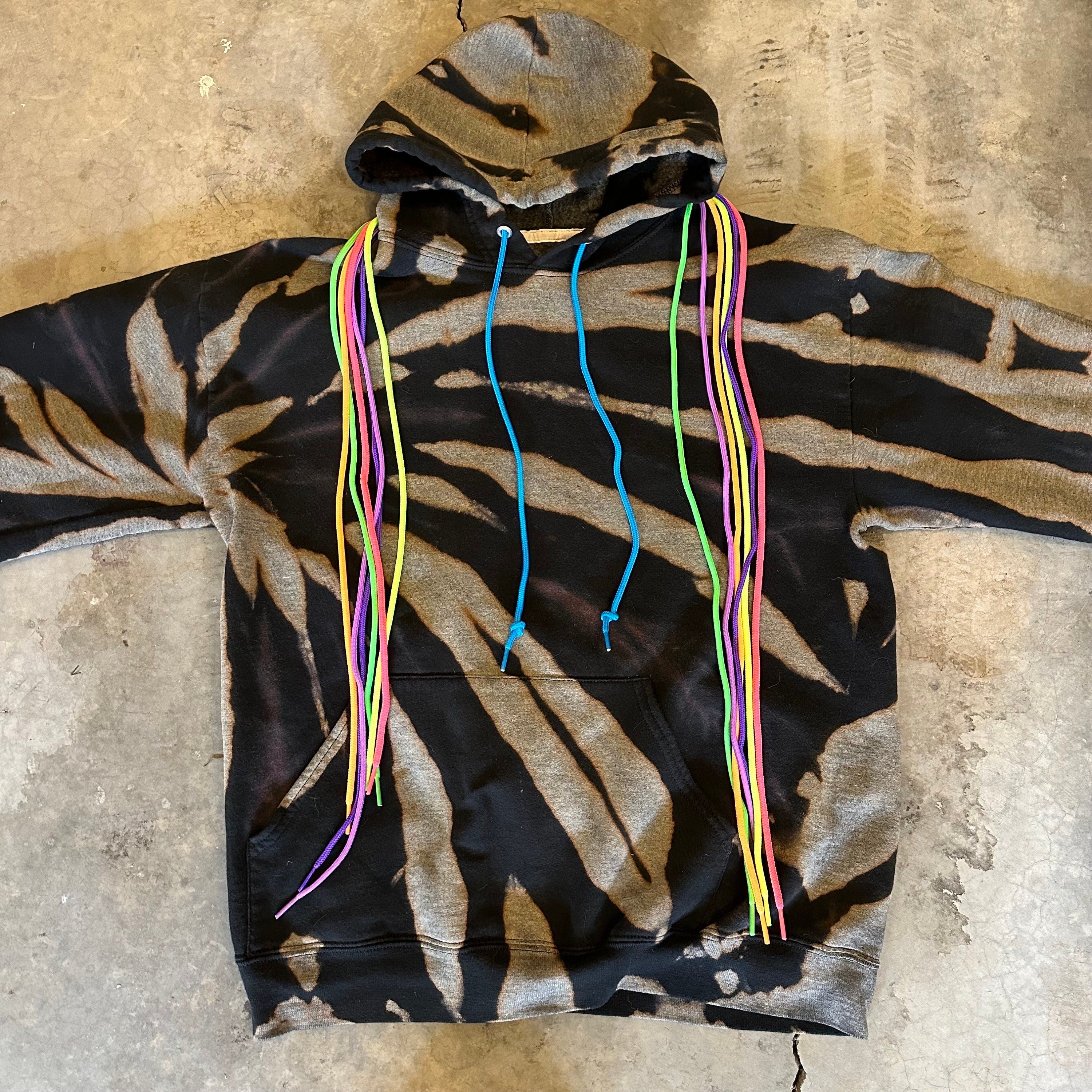 Black Tie Dye Hoodie
