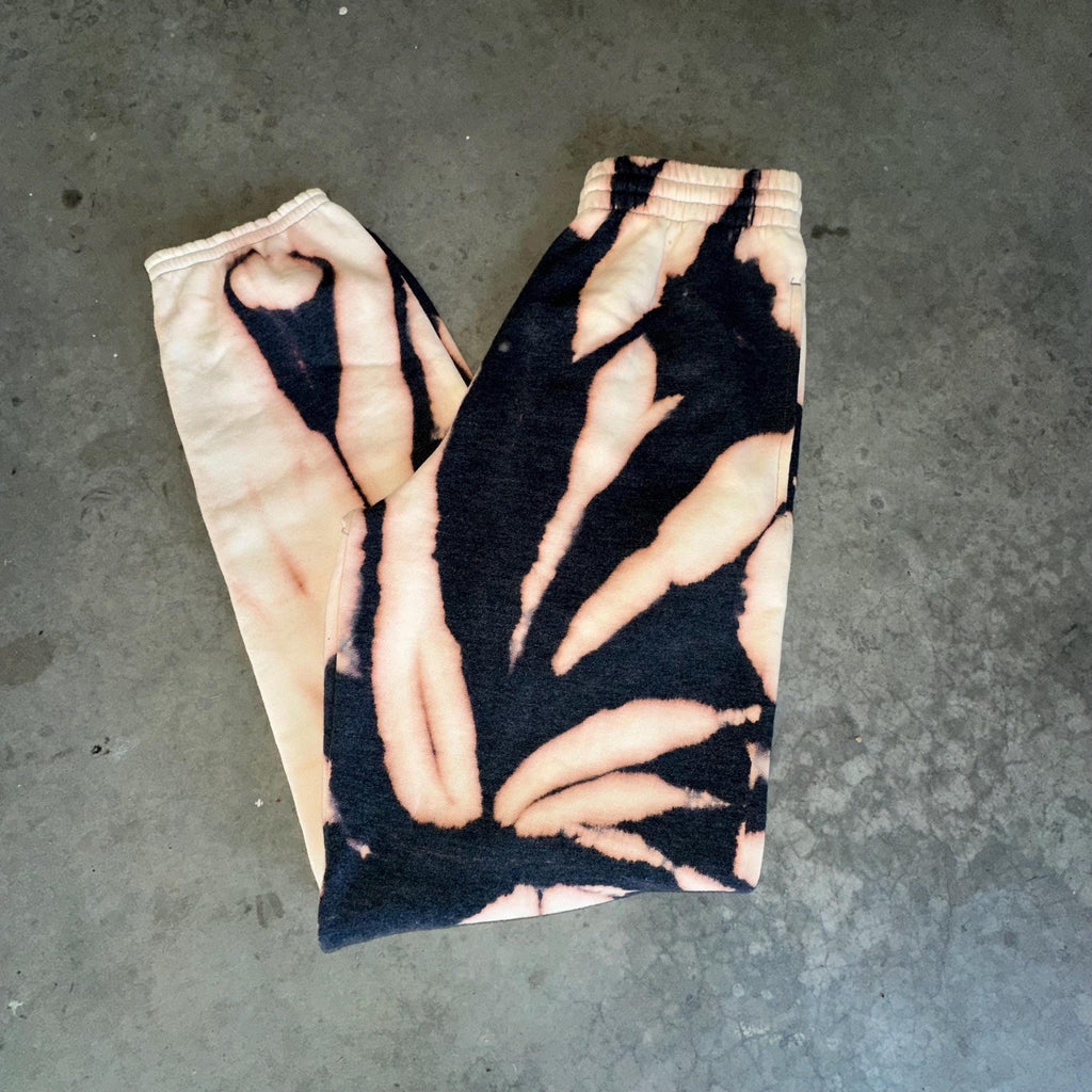 Gray Tie Dye Sweat Pants