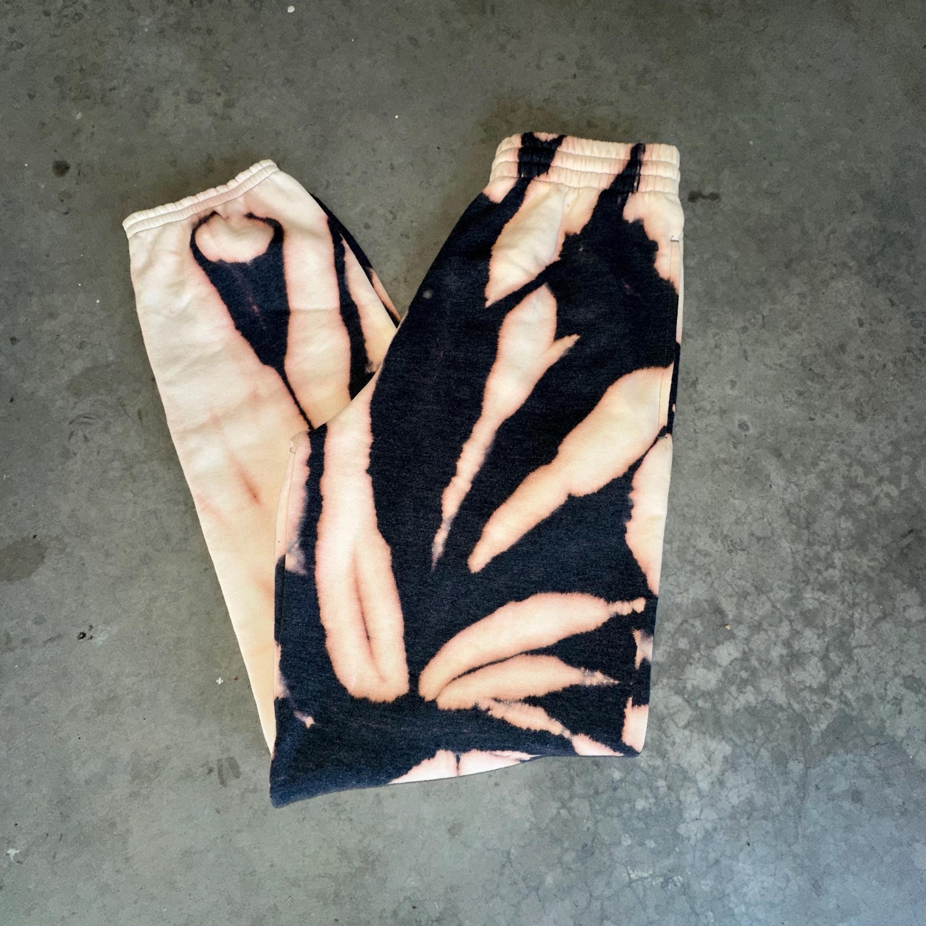 Gray Tie Dye Sweat Pants