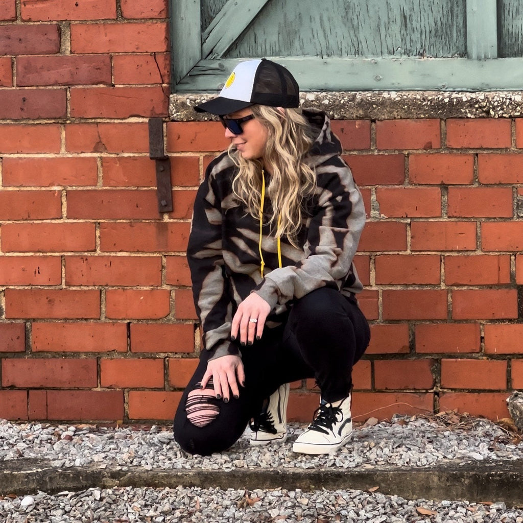 Black Tie Dye Hoodie