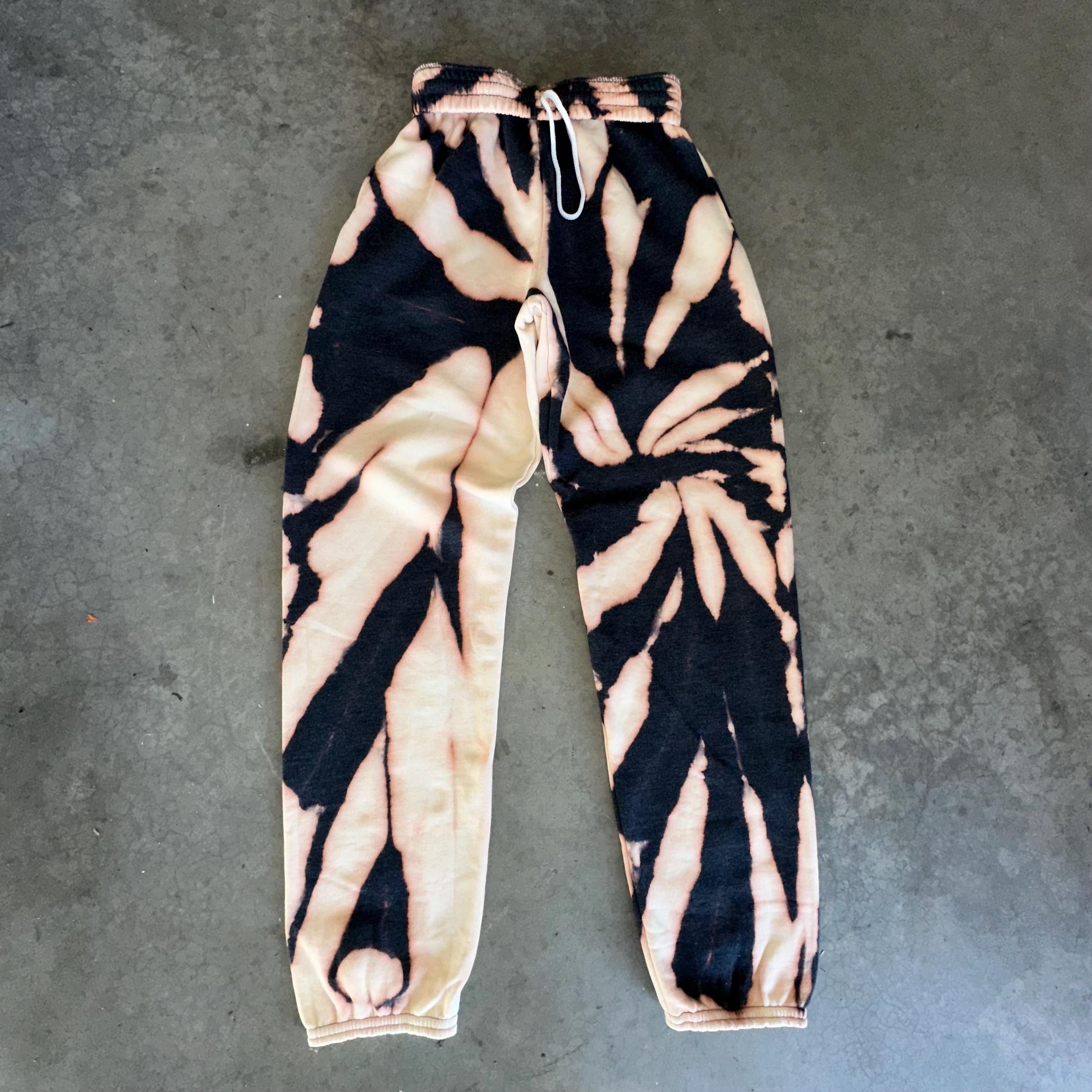 Gray Tie Dye Sweat Pants