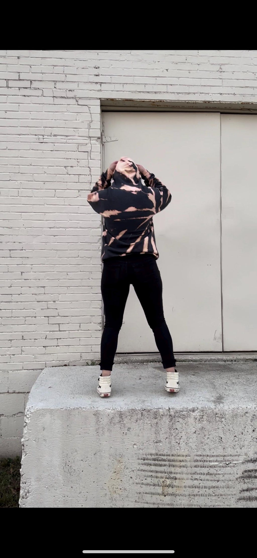 Gray Tie Dyed Hoodie