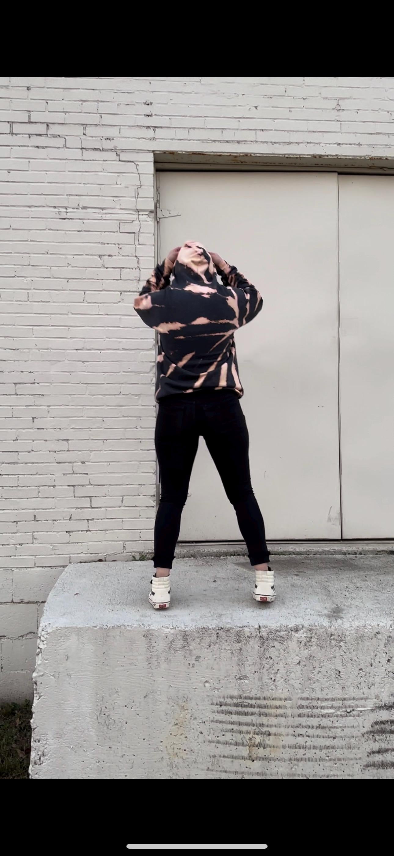 Gray Tie Dyed Hoodie