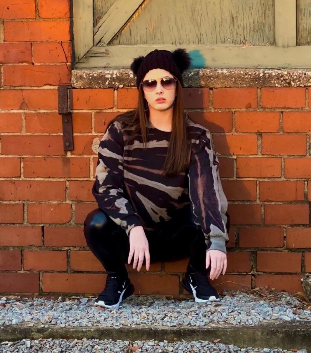 Black Reverse Tie Dye Sweatshirt