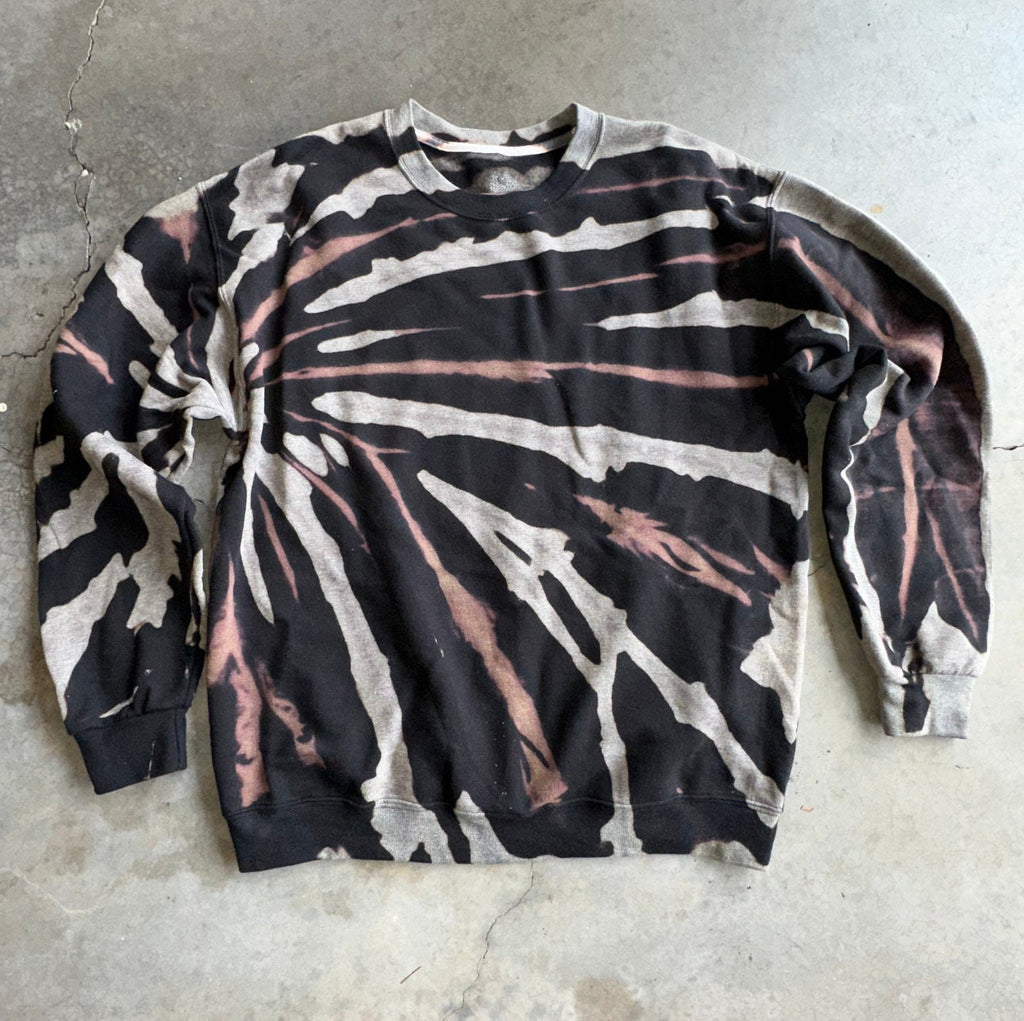 Black Reverse Tie Dye Sweatshirt