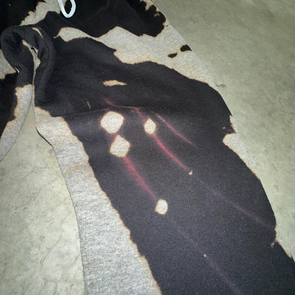 Black Reverse Tie Dye Sweat Pants