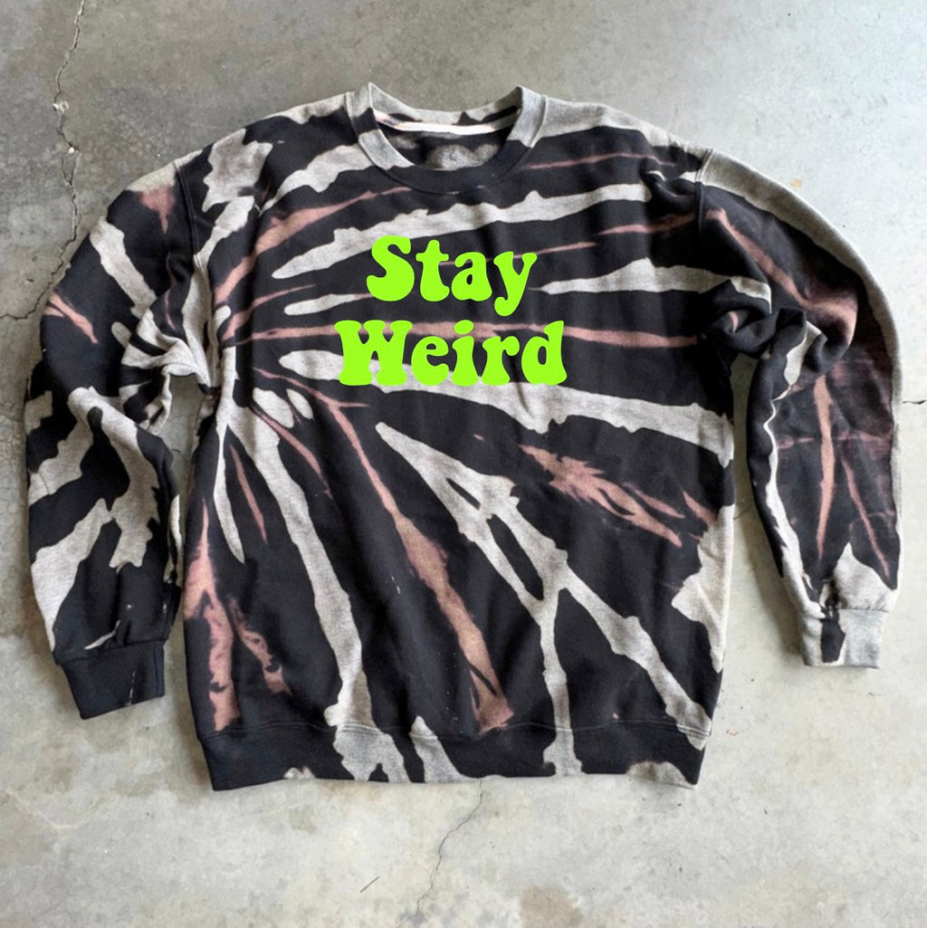 Neon Stay Weird Sweatshirt