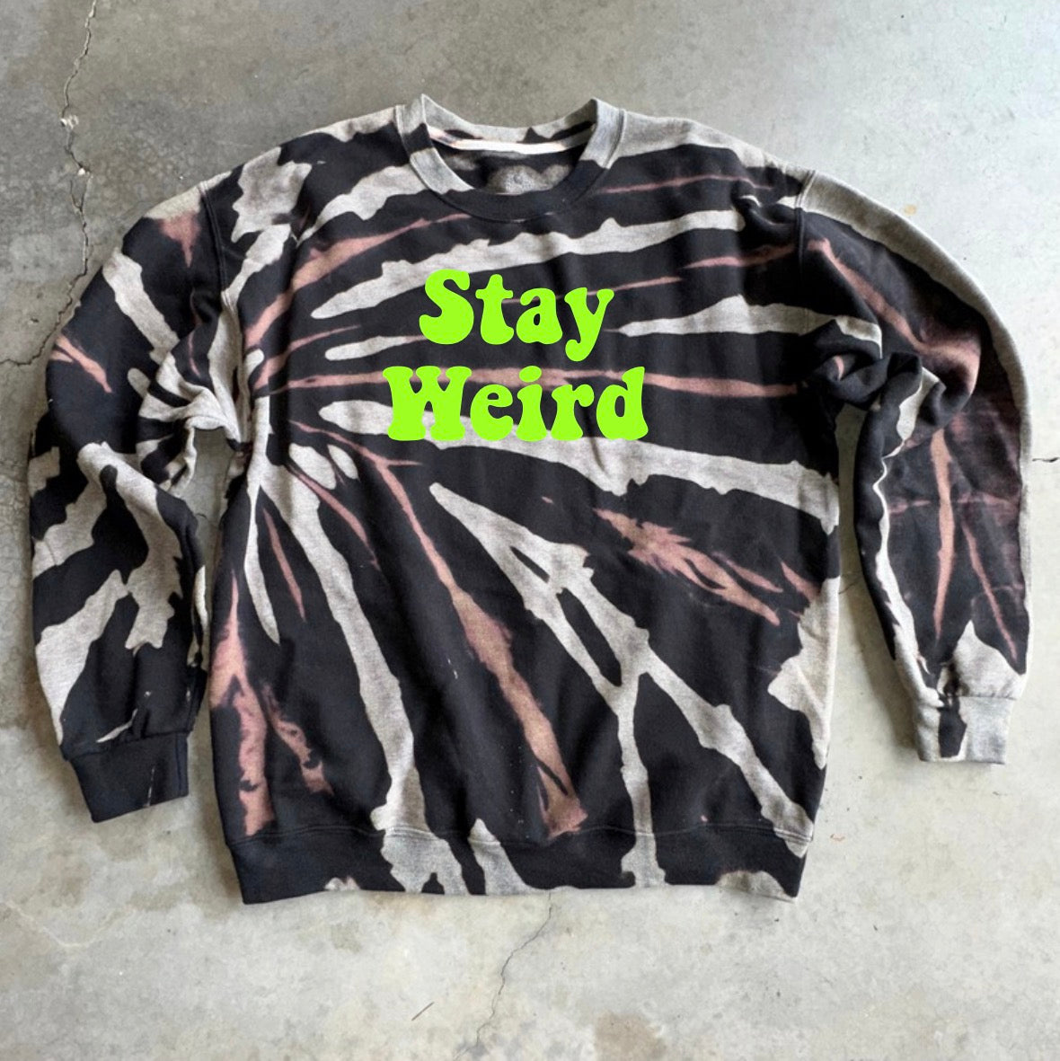Neon Stay Weird Sweatshirt