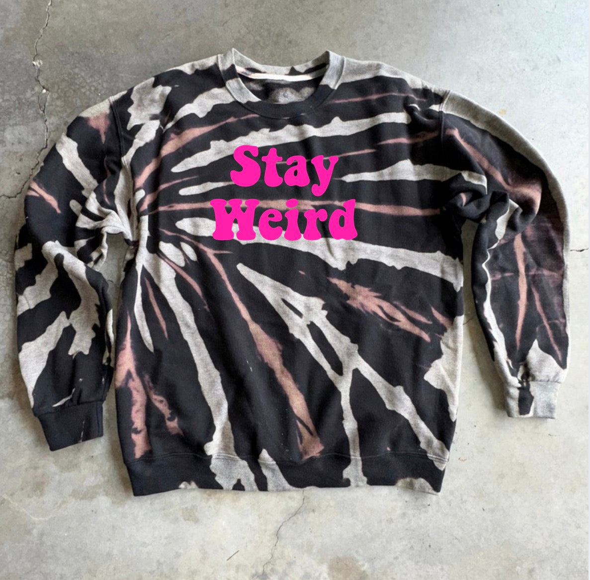 Neon Stay Weird Sweatshirt
