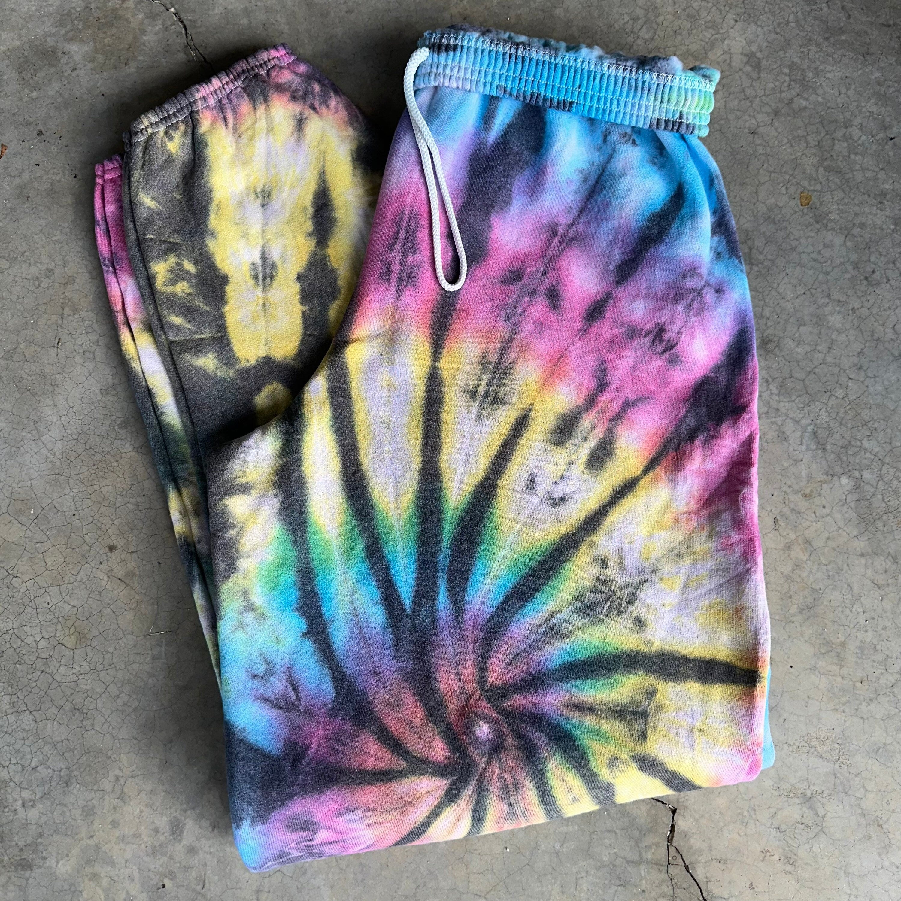 Rainbow Tie Dye Sweatpants