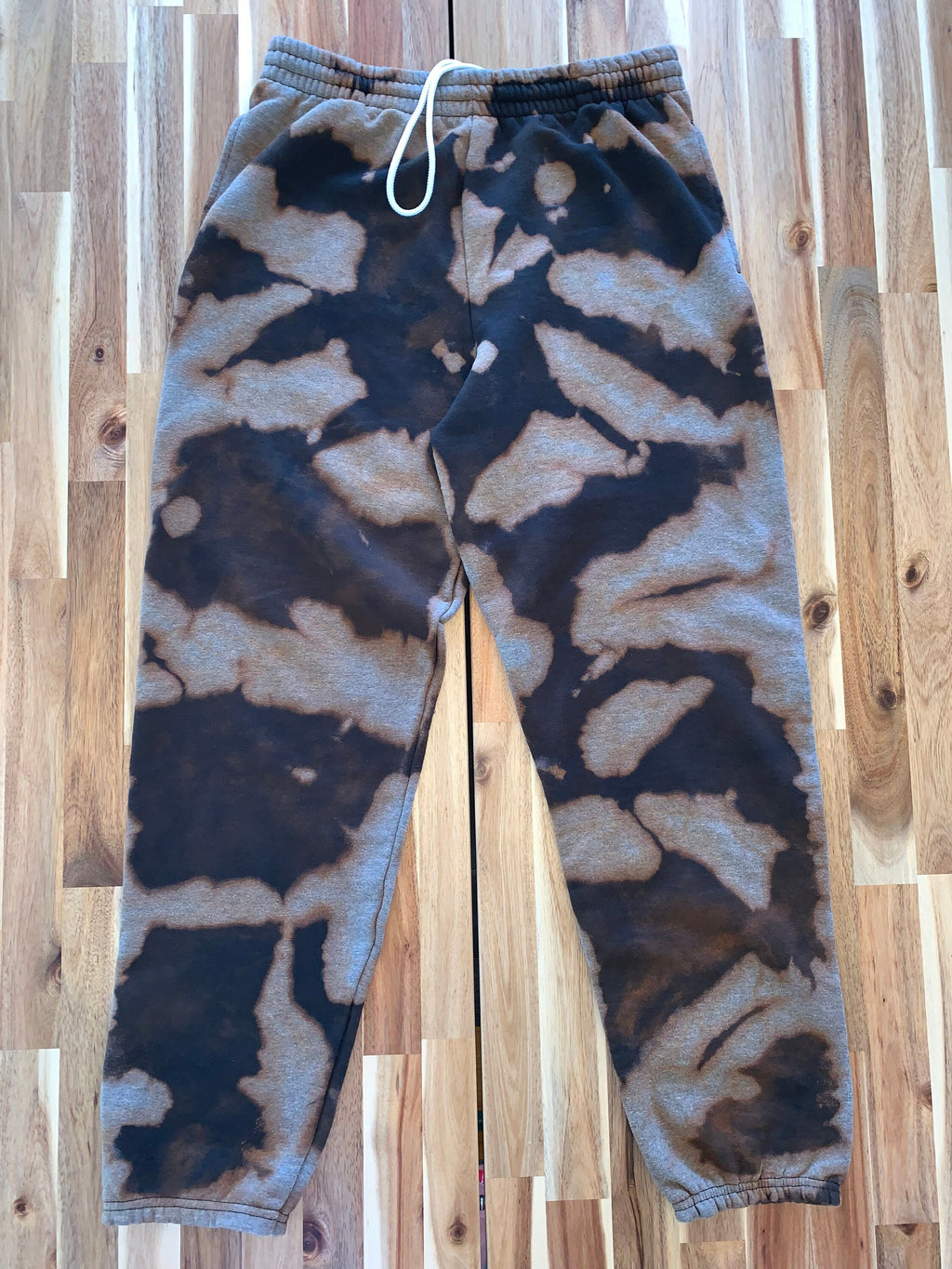 Black Marbled Sweat Pant