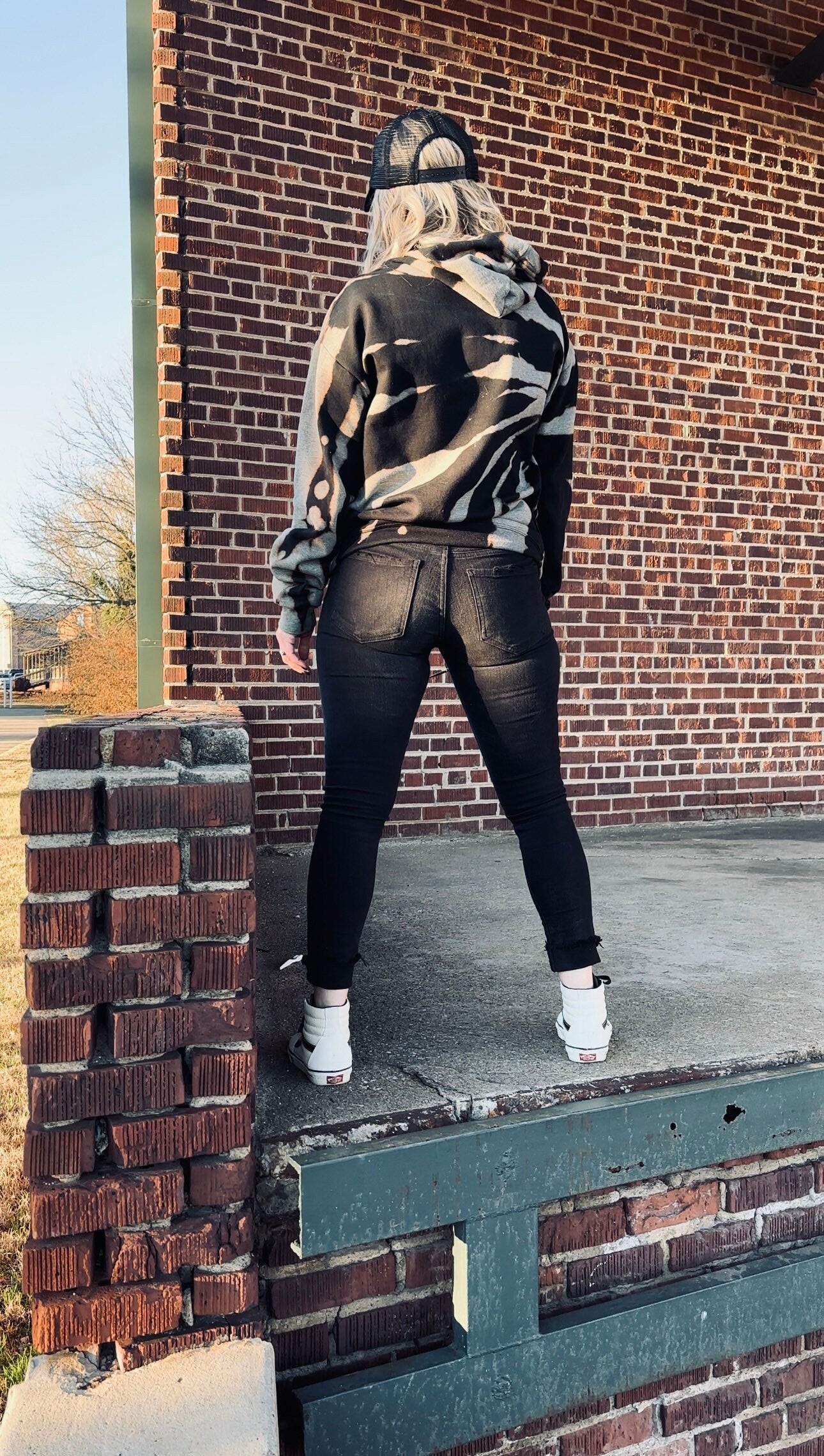 Black Tie Dye Hoodie